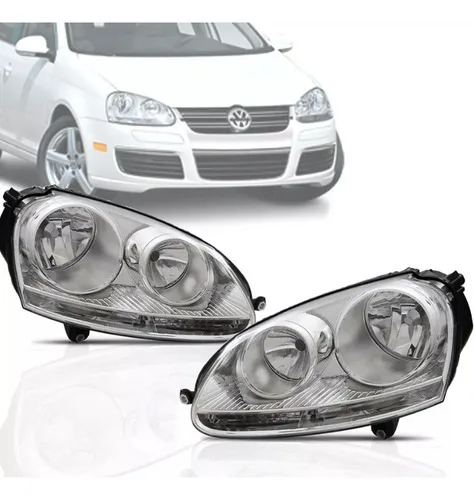 Farol Vw Jetta 2007 2008 2009 2010 07 08 09 10 Cromado