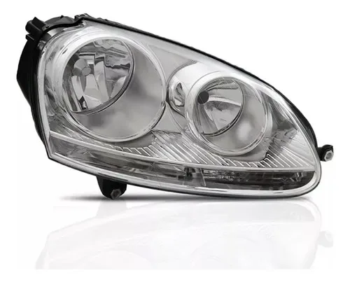 Farol Vw Jetta 2007 2008 2009 2010 07 08 09 10 Cromado - Autoaba