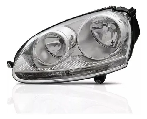 Farol Vw Jetta 2007 2008 2009 2010 07 08 09 10 Cromado - Autoaba