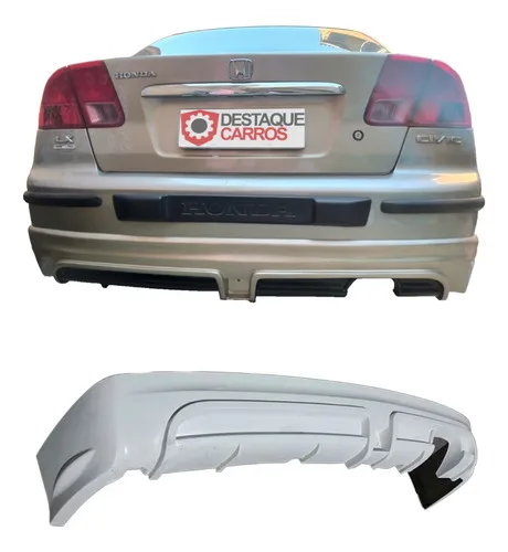 Spoiler Traseiro Honda Civic G7 Mugen