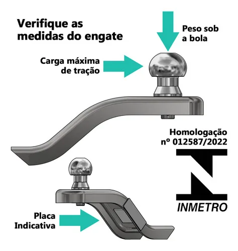 Imagem do produto Rabicho Jeep Renegade 2015 A 2025 700kg Engate Kit Completo
