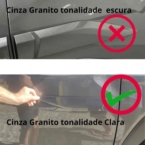 Imagem do produto Jogo Friso Lateral Corolla Cross Cinza Granito Cor Original