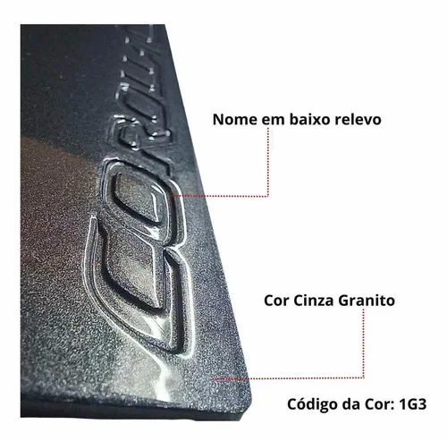Imagem do produto Jogo Friso Lateral Corolla Cross Cinza Granito Cor Original