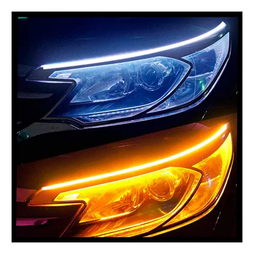 Imagem do produto Kit Fitas Led Drl Farol + Seta 12v 45cm Fiat Argo 2023 2024