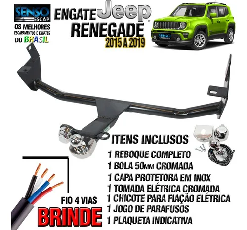 Imagem do produto Engate Reforçado Jeep Renegade 4x2 4x4 Até 2019