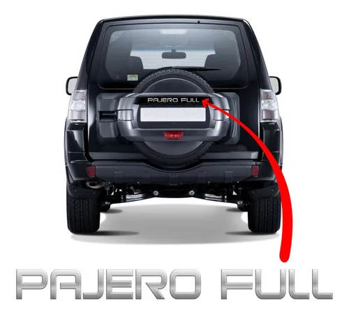 Adesivo Resinado Cromado Pajero Full Capa De Estepe Rígida