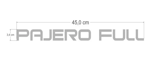 Imagem do produto Adesivo Resinado Cromado Pajero Full Capa De Estepe Rígida