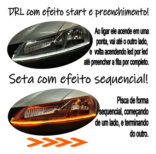 Imagem do produto Fita Led Drl Efeito Ghost/start/apresentação Seta Sequencial