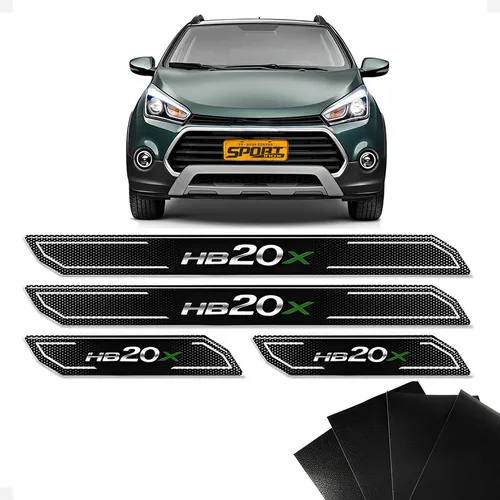 Imagem do produto Kit Soleira Diamante Hb20x 2014 A 2019 Com Protetor De Porta