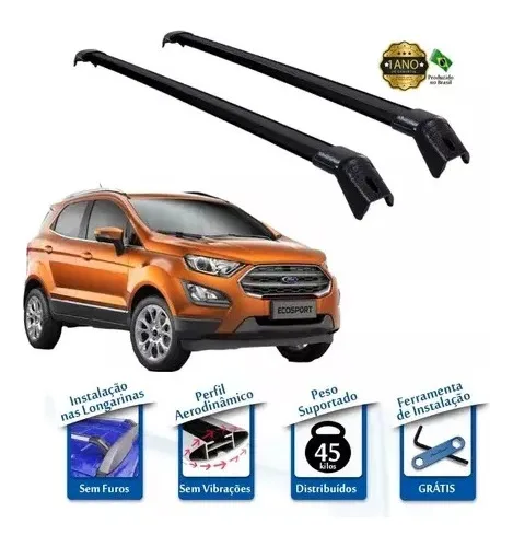 Imagem do produto Travessa De Teto Preto Aluminio Ecosport Se Direct 2018