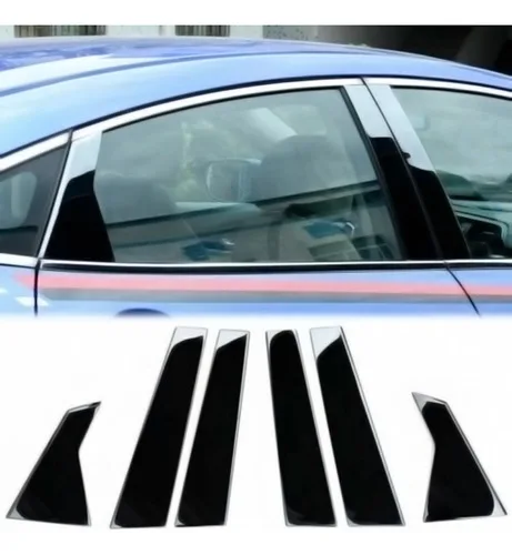 Imagem do produto Adesivo Colunas Black Piano Civic G10 Aplique Janela Porta