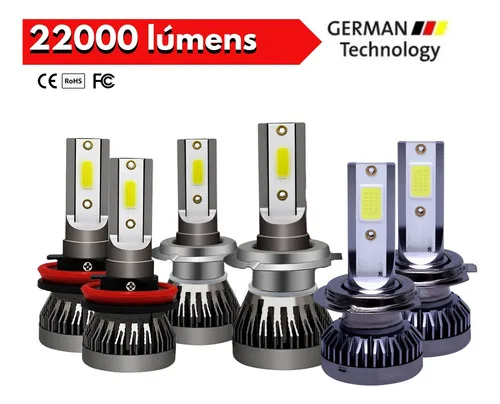 Imagem do produto Kit Ultra Led Nano Mini 22000 Lumens 6500k Alto Baixo Milha