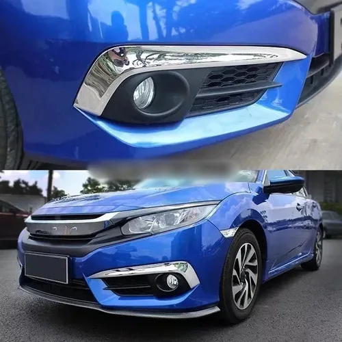 Imagem do produto Moldura Aplique Farol Auxiliar Milha Honda Civic 2017 A 2020