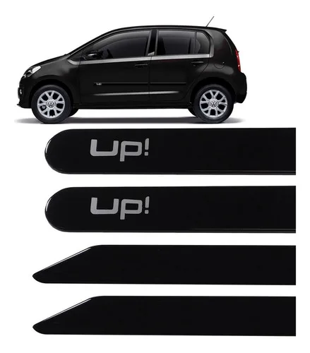 Jogo Friso Lateral Up ! 2014 A 2021 Preto Ninja Com Grafia