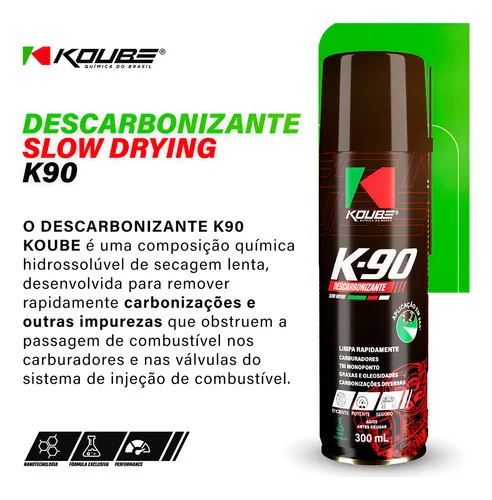 Imagem do produto Descarbonizante K90 Slow Drying Tbi Carburador Protetores