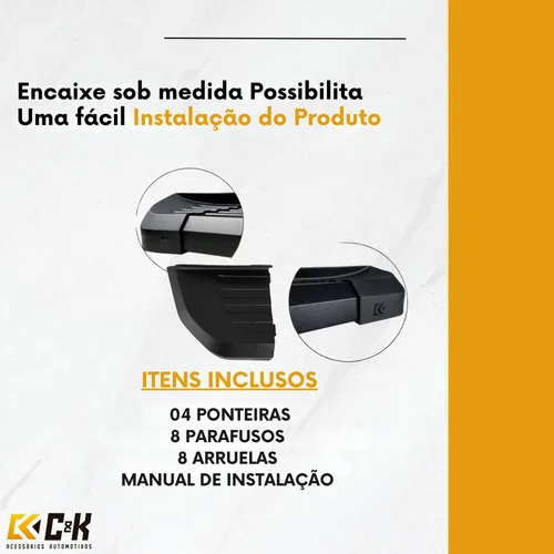 Imagem do produto Jogo Ponteiras Para Estribo New Aluminio Modelo Cek Original