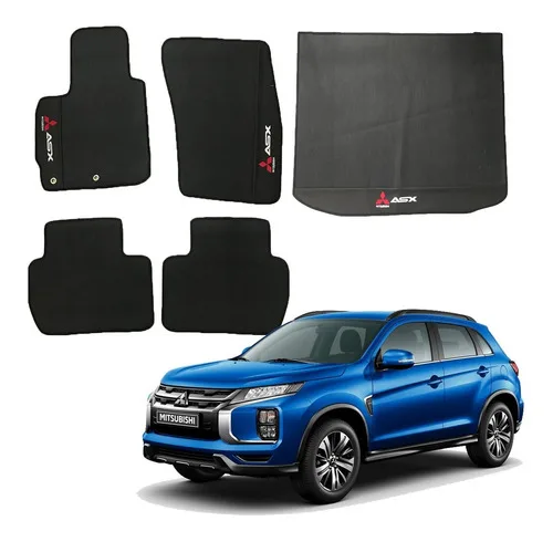 Kit Mitsubishi Asx 2017 2018 Tapetes Internos + Porta Malas