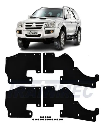 Par Guarda Po Borracha C Lona Pajero Sport Presilha Trainmec