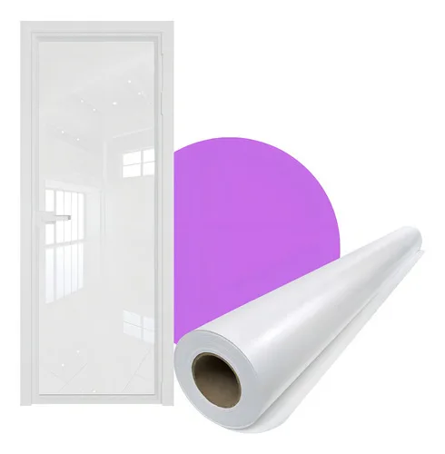 Película Insulfilm Branco Laqueado P/ Porta 2.10mx 1m Cor Branco Laka