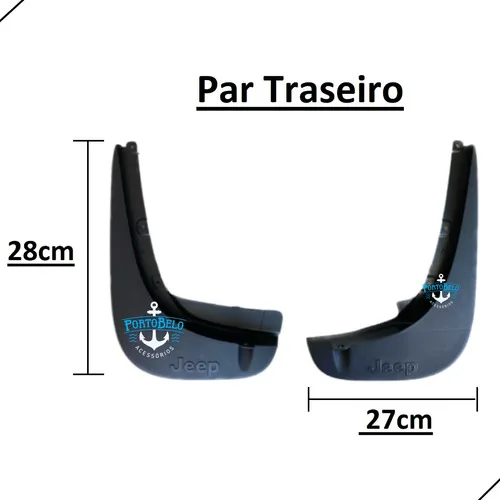 Imagem do produto Apara Barro Jeep Renegade 2016 2017 2018 2019 2020 2021 2022