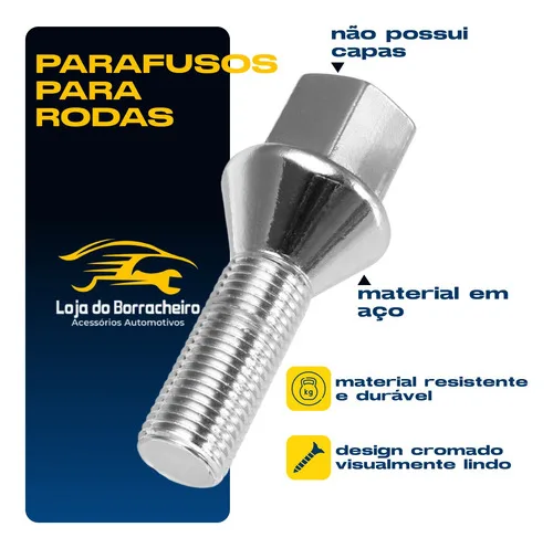 Imagem do produto Jogo 20 Parafusos Cromado Roda Jeep Renegade E Compass