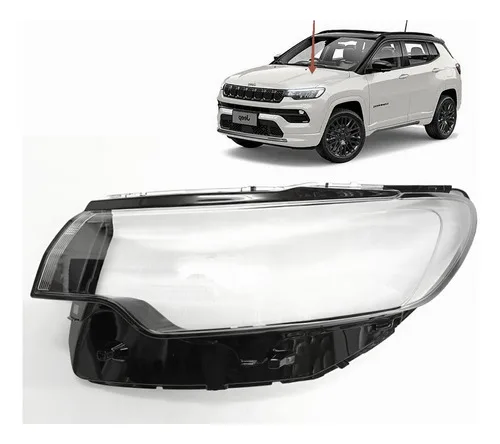 Imagem do produto Lente Farol Jeep Compass 2022 2023 2024 Motorista Passageiro