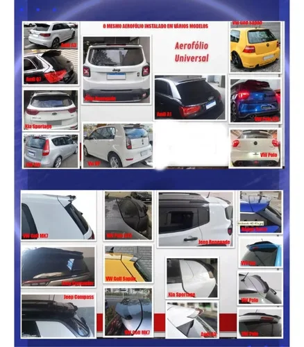 Imagem do produto Aerofólio Universal Autocolante Acrilico Black Piano Hatch