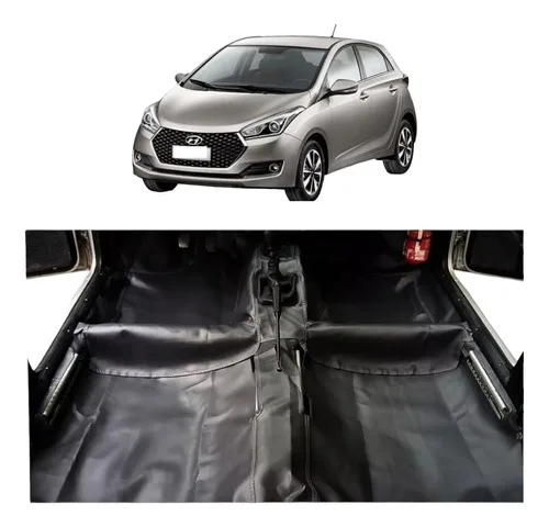 Imagem do produto Tapete Carpete Preto Fosco Assoalho Hyundai Hb20 2020/23