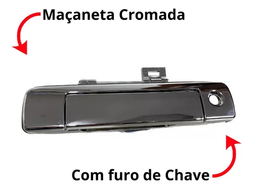 Imagem do produto Maçaneta Cromada Tampa Traseira S10 2012 2013 2014 2015 2016