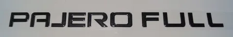 Imagem do produto Adesivo Resinado Pajero Full Para Capa Estepe Rigida