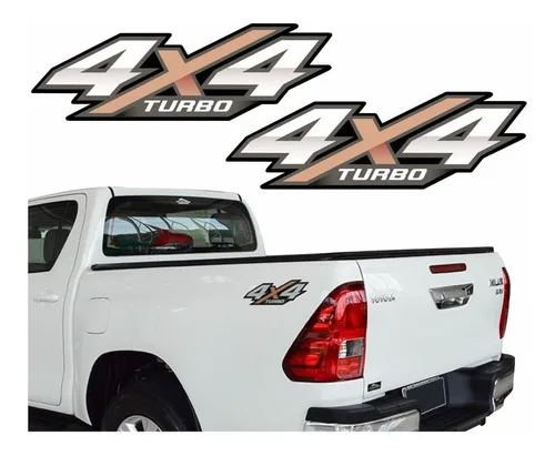 Adesivo Toyota Hilux 2016 4x4 Turbo Cor Padrão