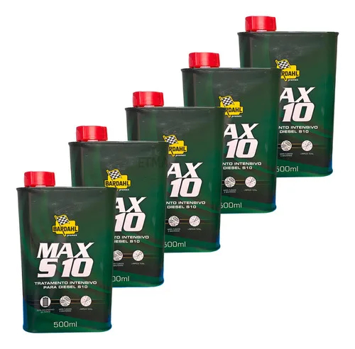Aditivo Bardahl Para Motor Diesel Max S10 500 Ml Kit 5 Un