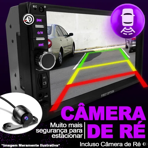 Imagem do produto Kit Central Multimídia Dvd Esp. Android iPhone + Moldura Câm