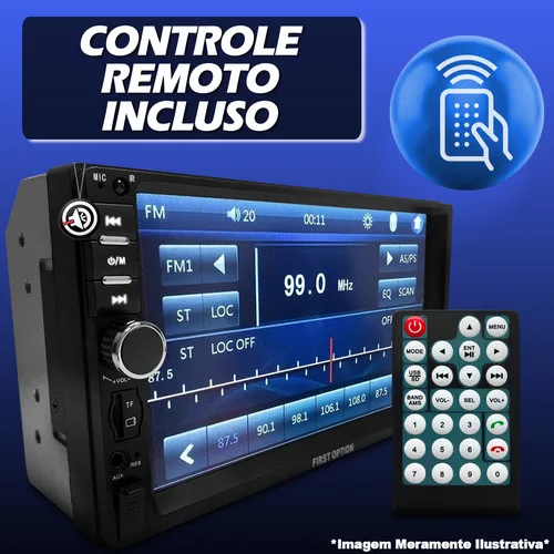 Imagem do produto Kit Central Multimídia Dvd Esp. Android iPhone + Moldura Câm