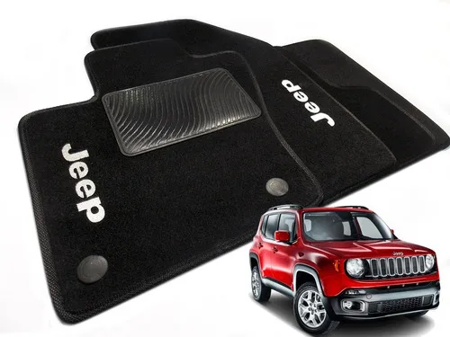 Imagem do produto Jogo Tapete Jeep Renegade 2016 2017 2018 2019 2020 Carpete