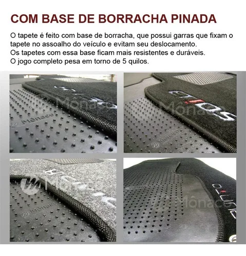 Imagem do produto Jogo Tapete Jeep Renegade 2016 2017 2018 2019 2020 Carpete