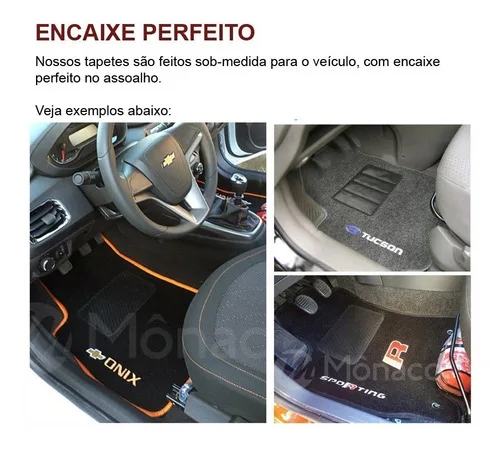 Imagem do produto Jogo Tapete Jeep Renegade 2016 2017 2018 2019 2020 Carpete