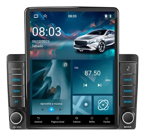 Imagem do produto Central Multimidia Tesla 9,7 2gb 32gb Carplay Android Auto