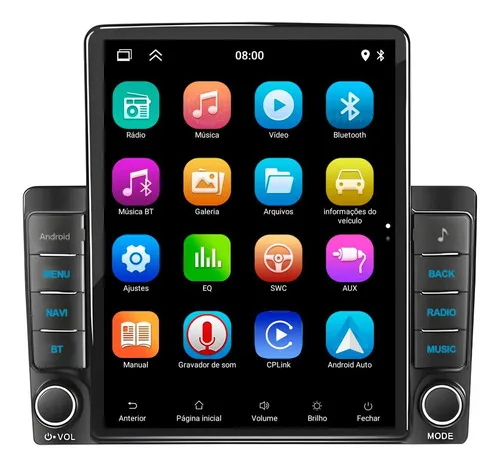 Imagem do produto Central Multimidia Tesla 9,7 2gb 32gb Carplay Android Auto