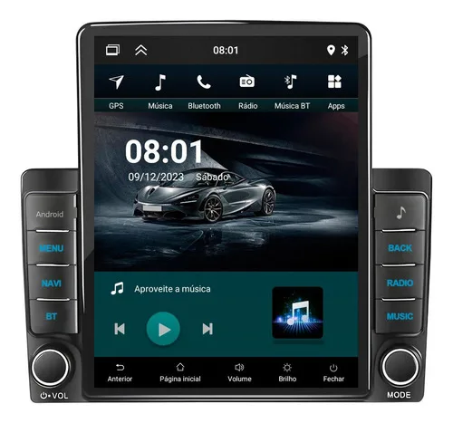 Imagem do produto Central Multimidia Tesla 9,7 2gb 32gb Carplay Android Auto