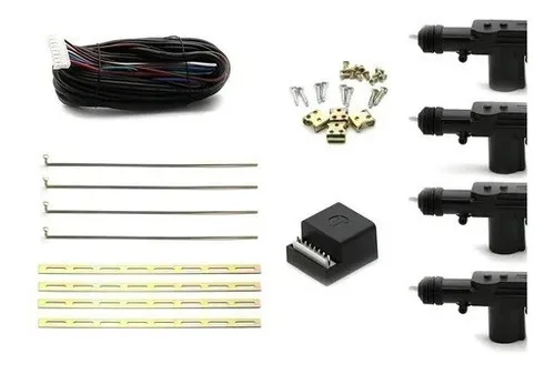 Imagem do produto Kit Travas Eletrica Universal 4 Portas Dupla Serventia Tech