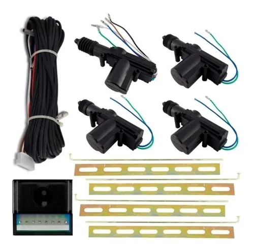 Imagem do produto Kit Travas Eletrica Universal 4 Portas Dupla Serventia Tech