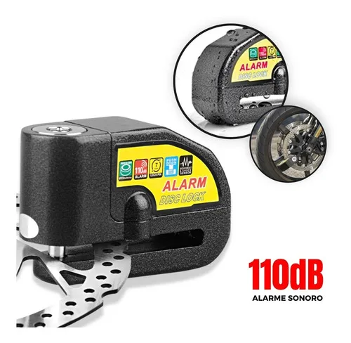 Imagem do produto Trava Cadeado De Freio Disco Com Alarme Sonoro Para Moto