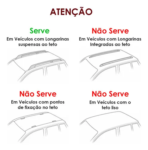 Imagem do produto Par Rack Travessa Bagageiro De Teto Preto 100% Aluminio Carr