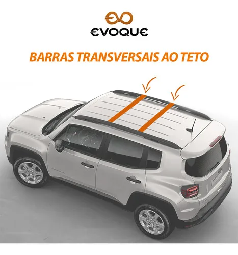 Imagem do produto Par Rack Travessa Bagageiro De Teto Preto 100% Aluminio Carr