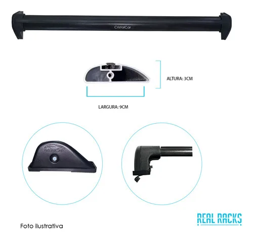 Imagem do produto Rack De Teto Volkswagem Gol/voyage G5/g6/g7 2009 Até 2018