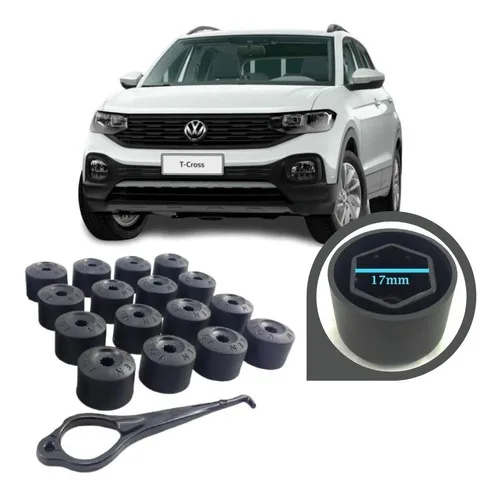 25 Capas Tampa Parafuso Roda Vw T-cross Sense E Highline