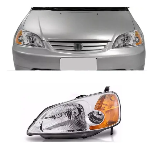 Farol Civic 2001 2002 2003 Lado Esquerdo Novo