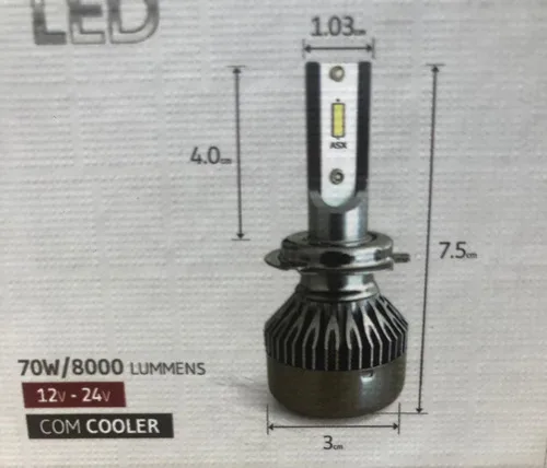 Imagem do produto Kit Ultraled Asx 70w 8.000 Lumêns 6000k Alto Baixo Milha