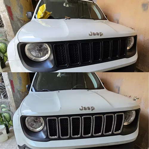 Imagem do produto Aplique Aro Cromado Grade Moldura - Jeep Renegade 2019...
